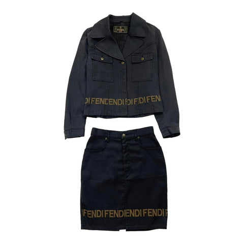 Fendi Two Piece Skirt & Jacket