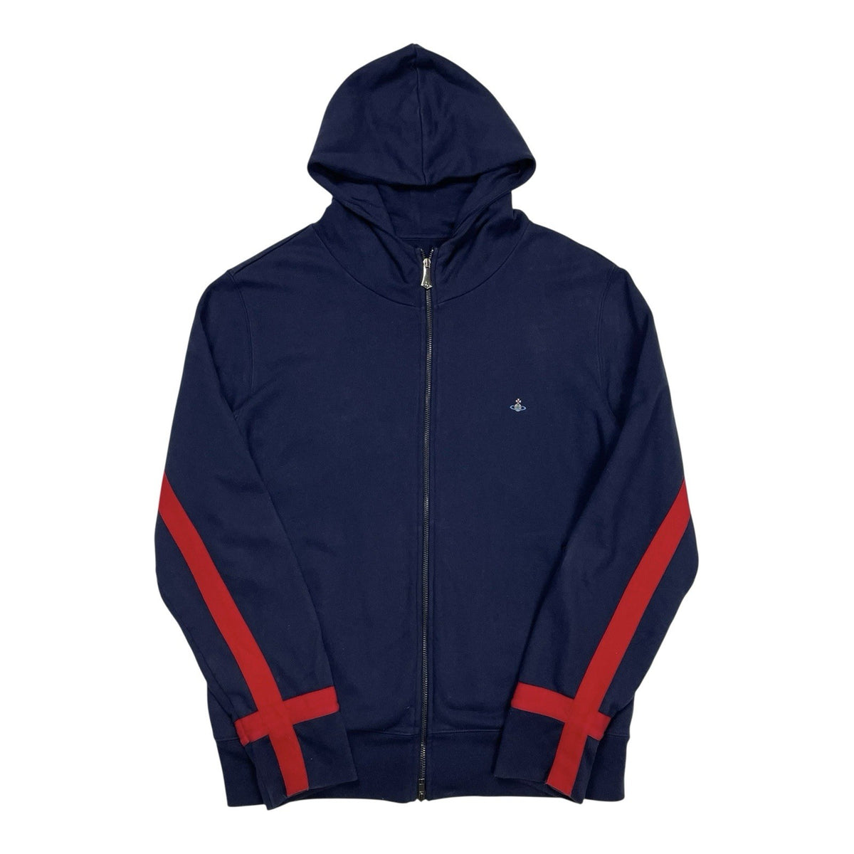 Vivienne Westwood Navy Full Zip Hoodie, Size Large