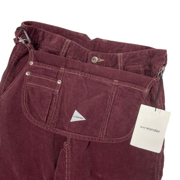 And Wander Corduroy Apron Pants, Size 28