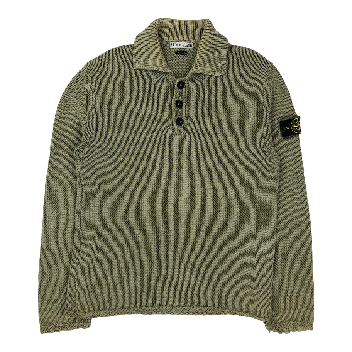 Vintage Stone Island Green Edge Knit, Size Large