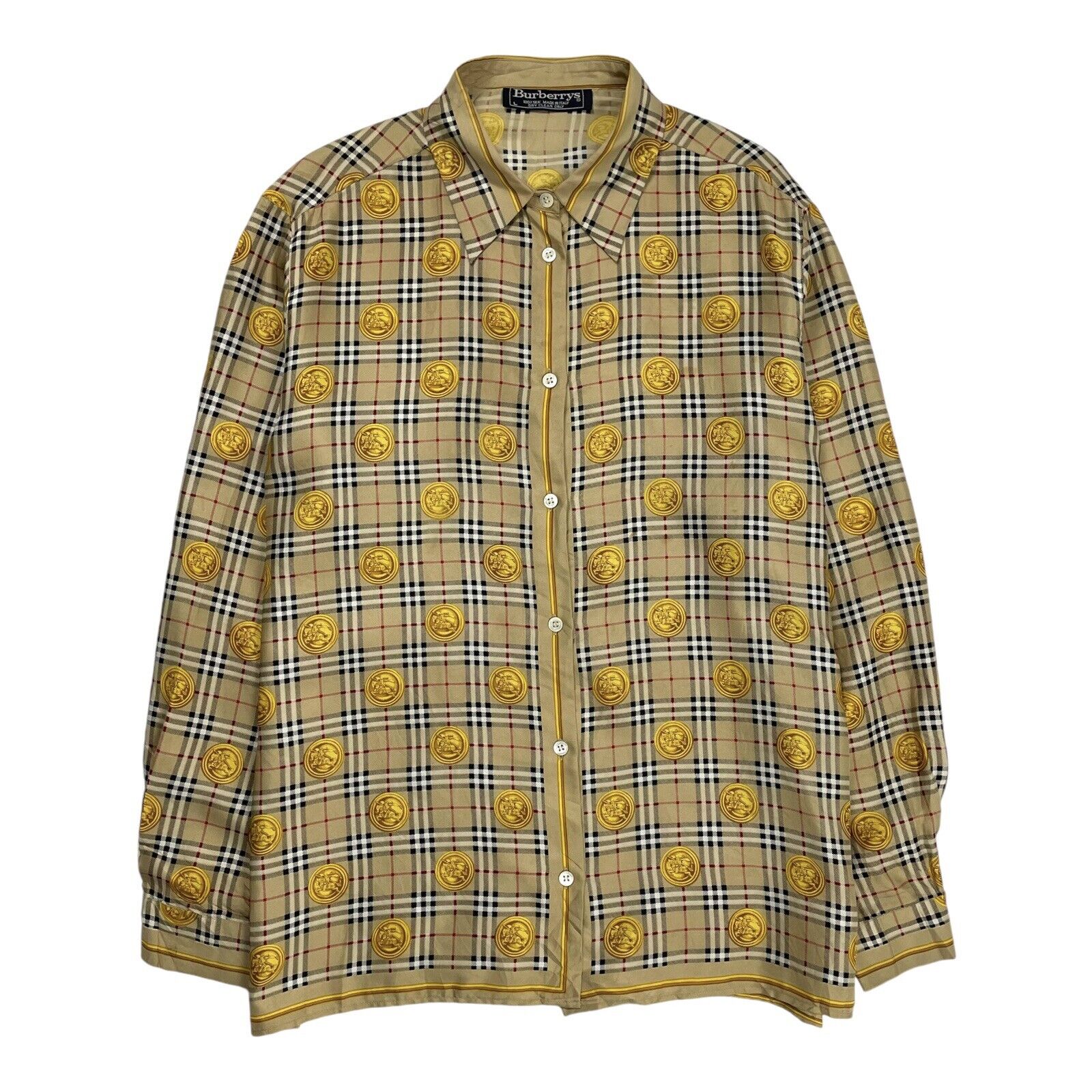 Burberry Shirt, Size Large Women's