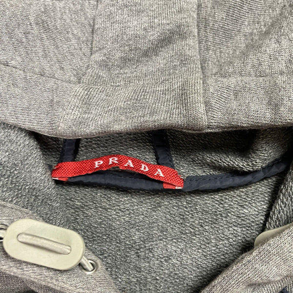 Vintage Prada Zip Up Hoodie, Size Large
