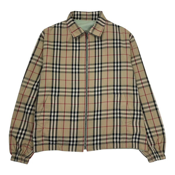 Vintage Burberry Nova Check Reversible Harrington, Size Large