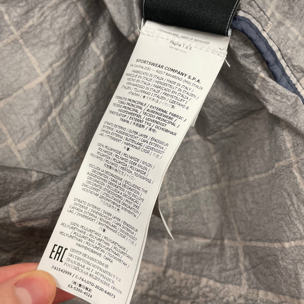 Stone Island Reflective Grid on Lamy-TC Jacket, Size Medium
