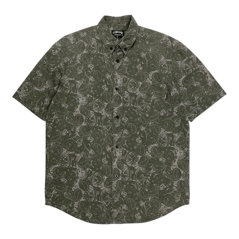 Vintage Stussy Shirt Watch Print, Size Small