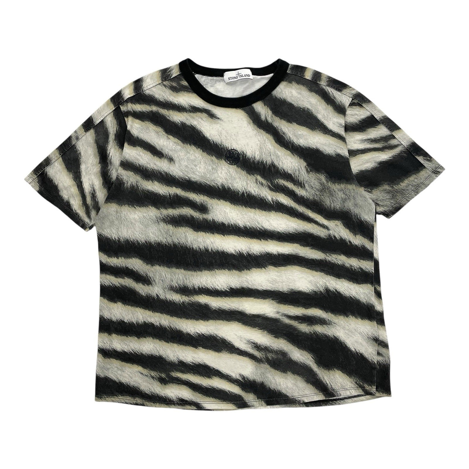 Stone Island White Tiger T-Shirt, Size Large