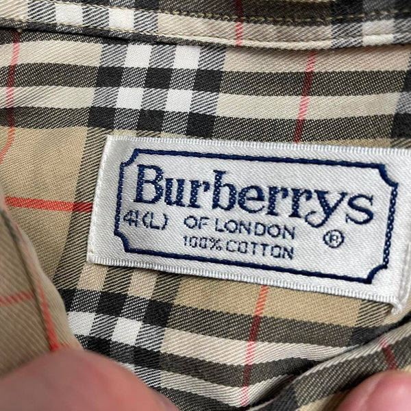 Vintage Burberry Nova Check Shirt, Size Large
