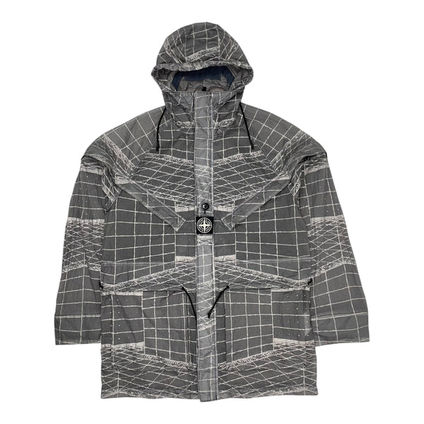 Stone Island Reflective Grid on Lamy-TC Jacket, Size Medium