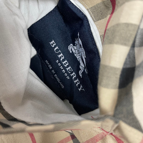 Vintage Burberry Nova Check Reversible Harrington, Size Large