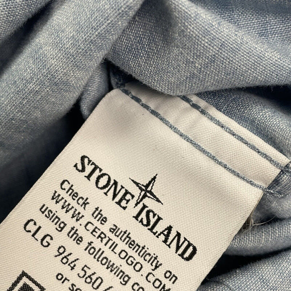 Stone Island Denim Chambray Shirt, Size XL