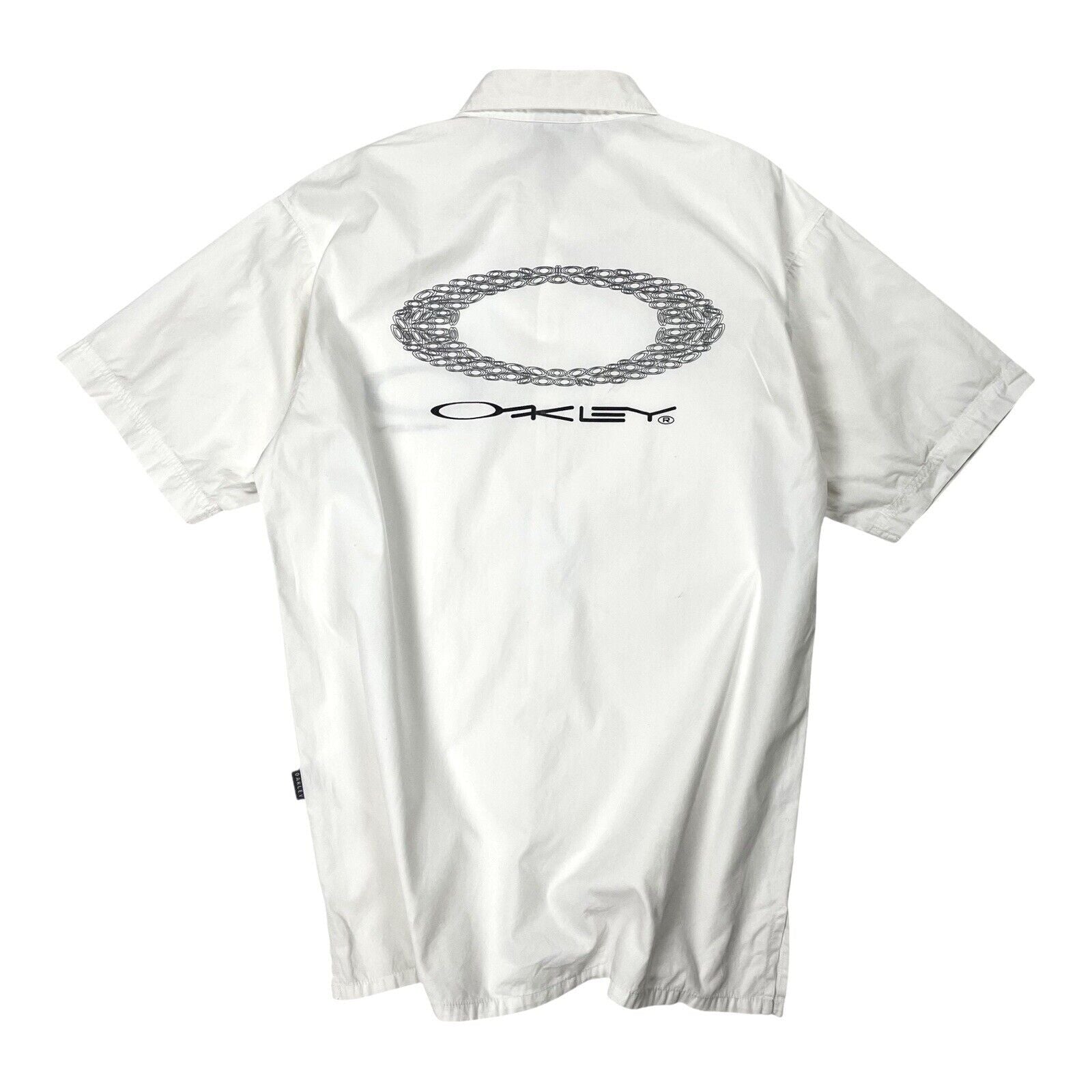 Vintage Oakley Software Button Shirt Short Sleeve, Size Medium