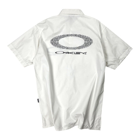 Vintage Oakley Software Button Shirt Short Sleeve, Size Medium