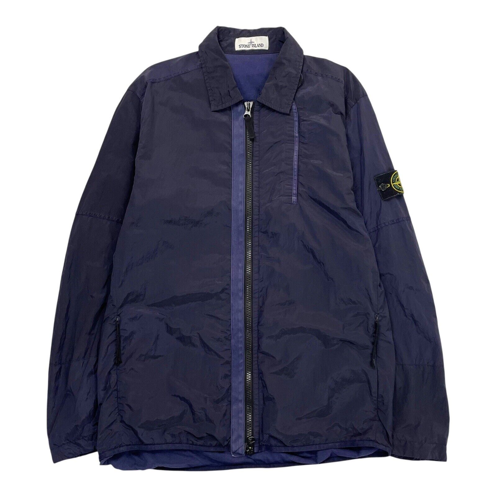 Stone Island Nylon Overshirt, Size Large
