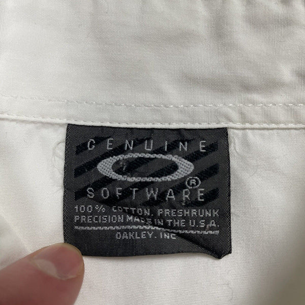 Vintage Oakley Software Button Shirt Short Sleeve, Size Medium