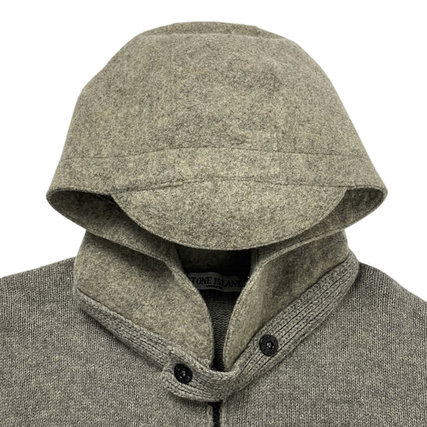 Vintage Stone Island Wool Knit Hoodie, Size XXXL