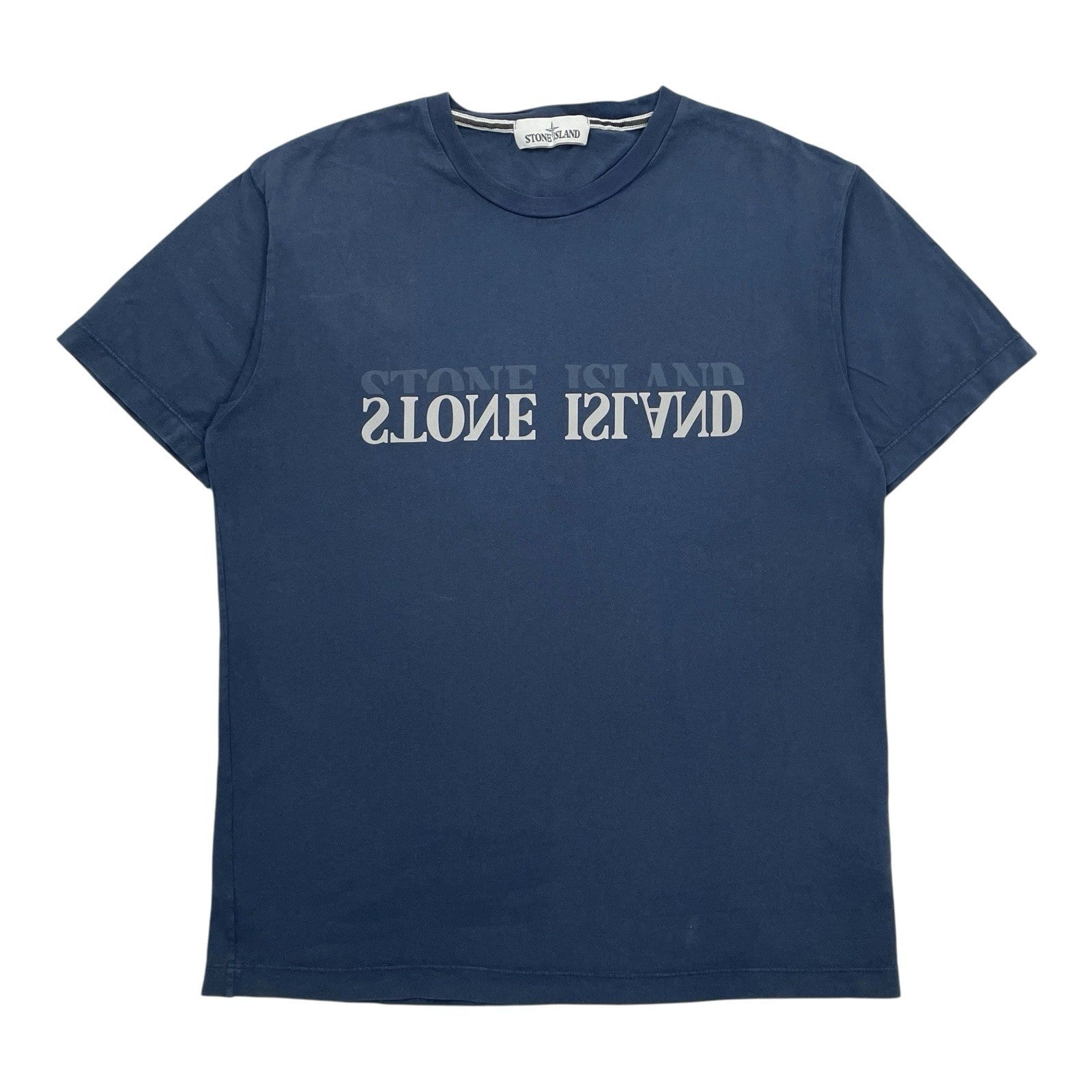 Stone Island Reflective Logo T Shirt, Size Large
