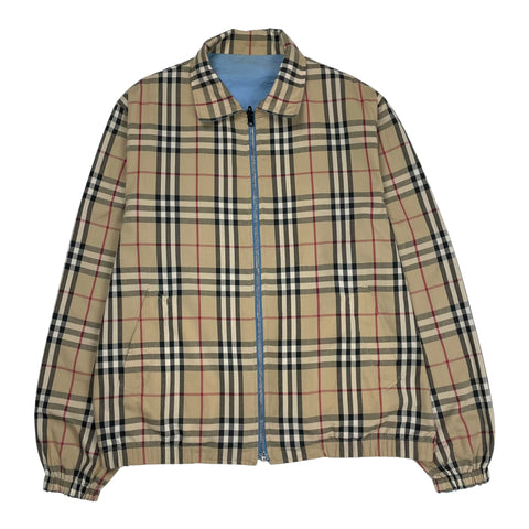 Vintage Burberry Nova Check Reversible Jacket, Size Large
