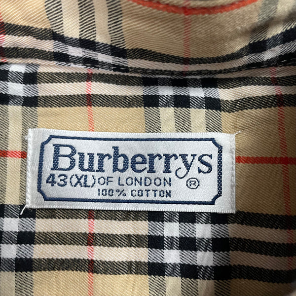 Vintage Burberry Nova Check Shirt, Size XL
