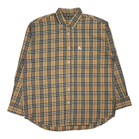 Vintage Burberry Nova Check Shirt, Size Large