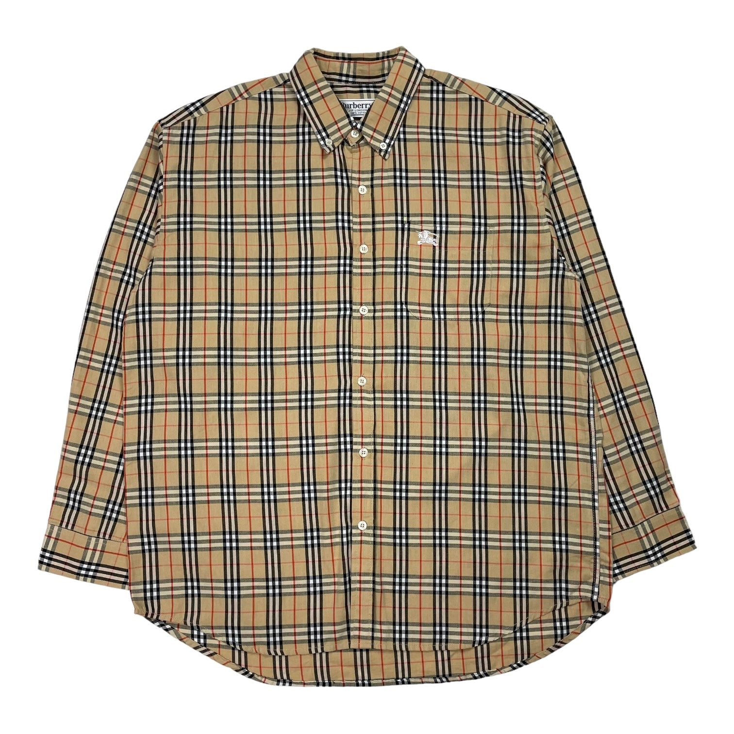 Vintage Burberry Nova Check Shirt, Size XL