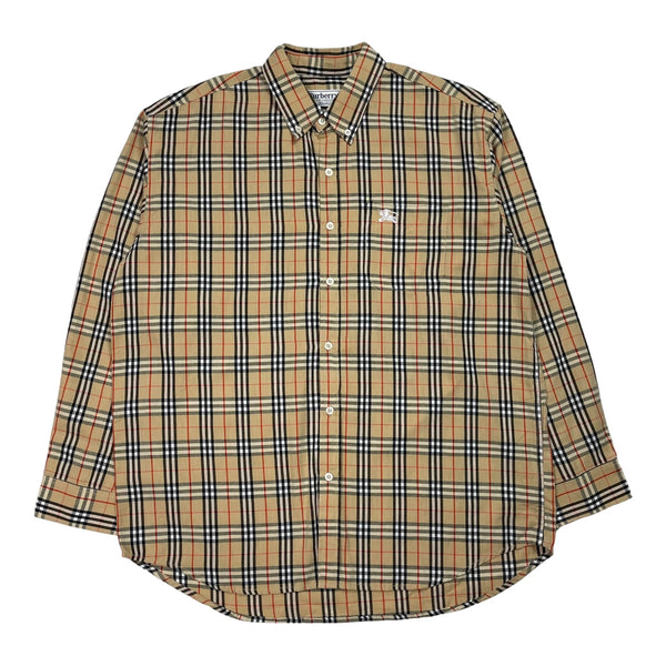 Vintage Burberry Nova Check Shirt, Size XL