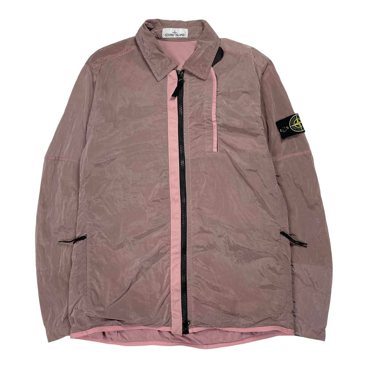 Stone Island Nylon Overshirt, Size Medium