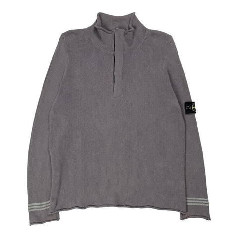 Vintage Stone Island 1/4 Zip Knit, Size Large