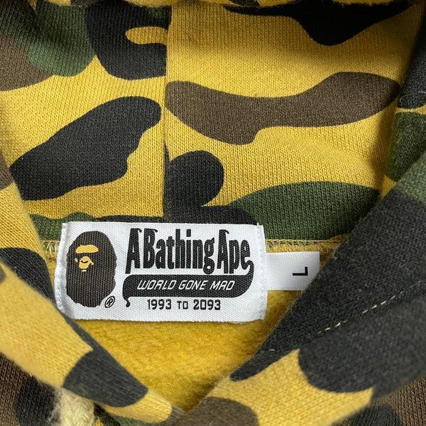 Bape Camo Hoodie, Size Large