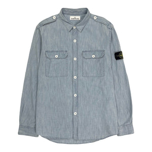Stone Island Denim Chambray Shirt, Size XL