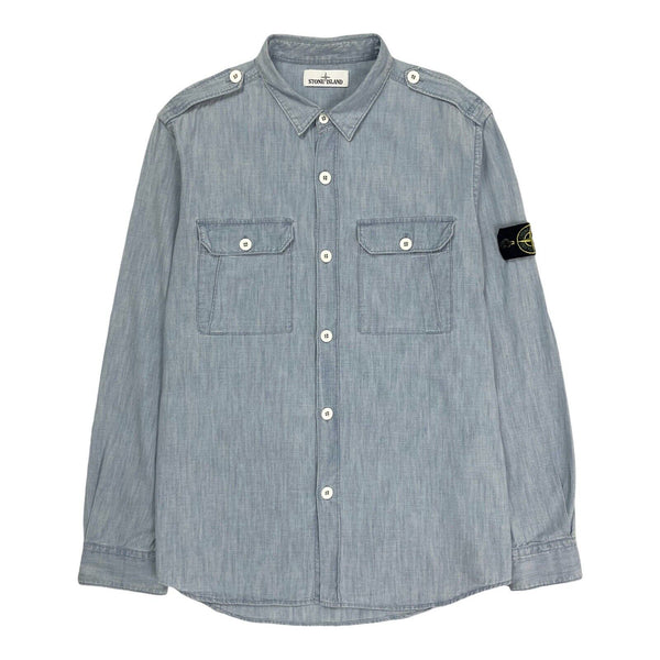 Stone Island Denim Chambray Shirt, Size XL