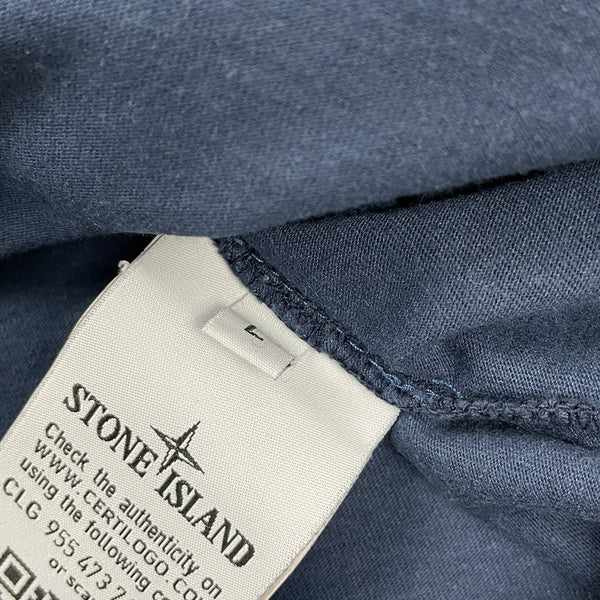 Stone Island Reflective Logo T Shirt, Size Large