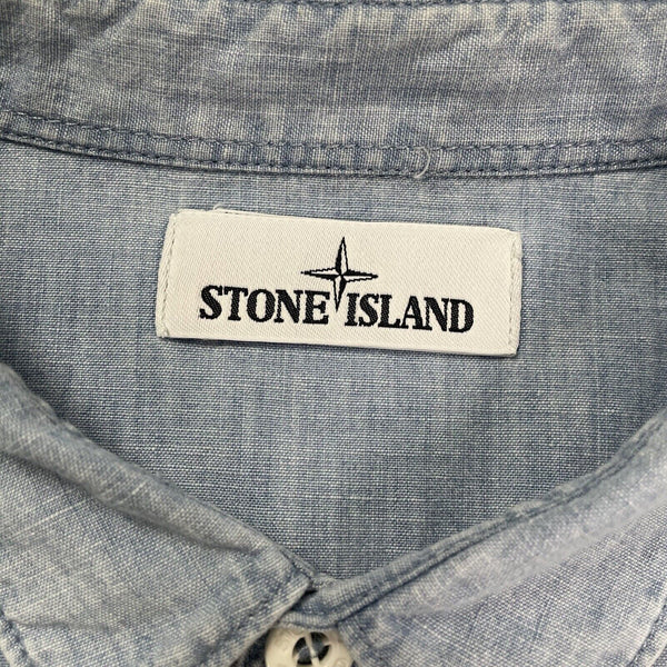 Stone Island Denim Chambray Shirt, Size XL