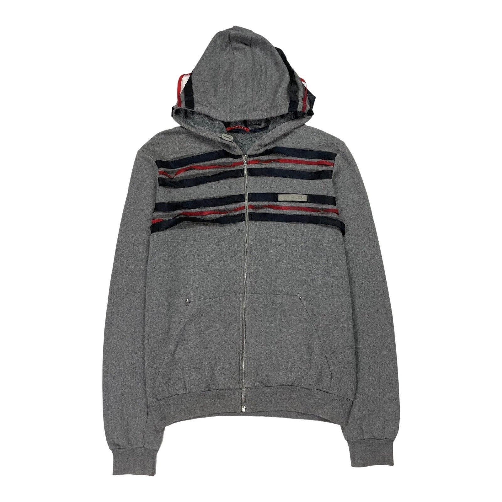 Vintage Prada Zip Up Hoodie, Size Large