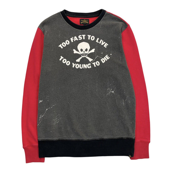 Vivienne Westwood Too Fast To Live Too Young To Die Sweatshirt, Size Large