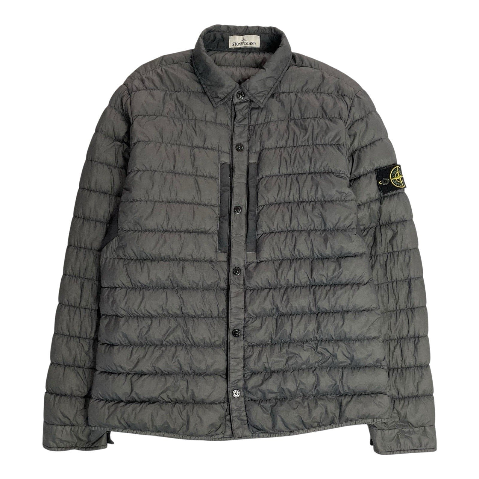 Stone Island Down Overshirt, Size Large