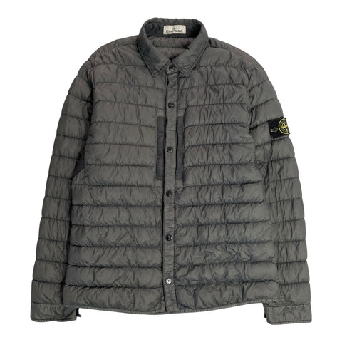 Stone Island Down Overshirt, Size Large