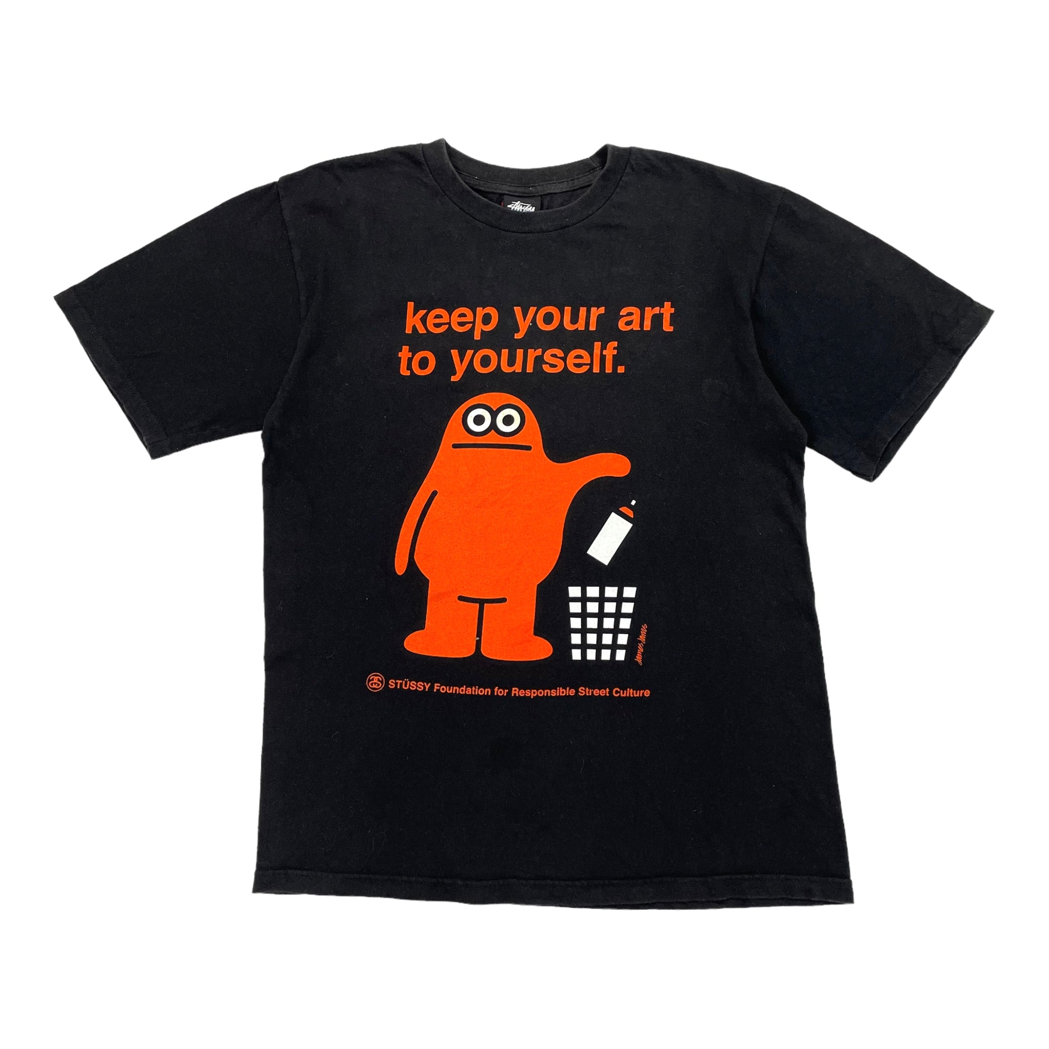 Vintage Stussy Art T-Shirt, Size Small