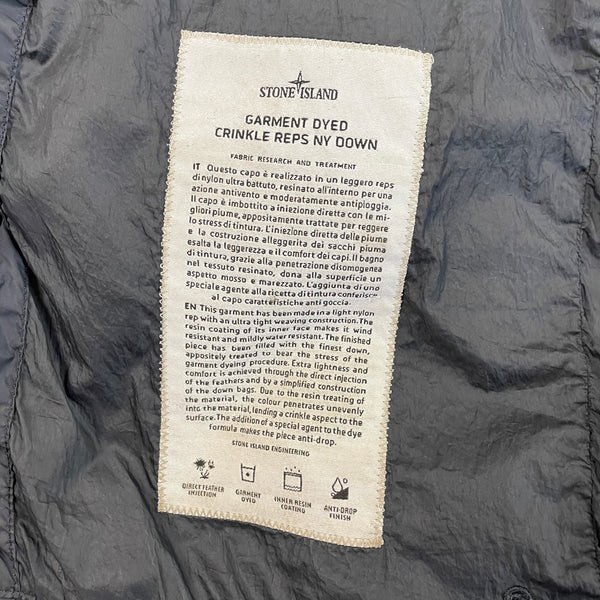 Stone Island Crinkle Reps NY Down Puffer, Size Medium