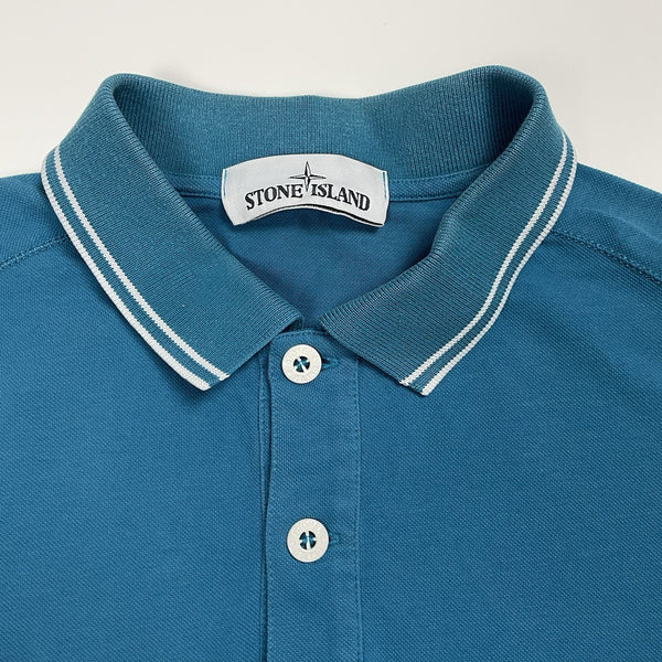 Stone Island Long Sleeve Polo Shirt, Size Medium