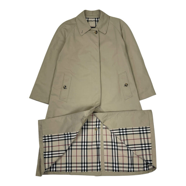 Burberry Nova Check Trench Coat, Size 12 Reg
