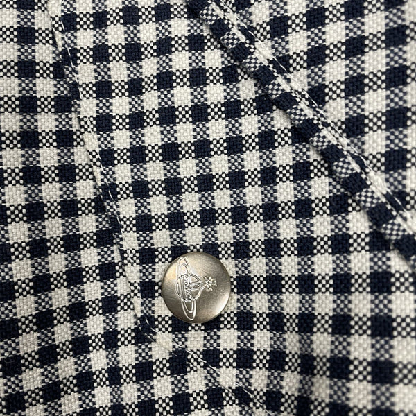 Vivienne Westwood Gingham Check Bomber Jacket, Size Medium