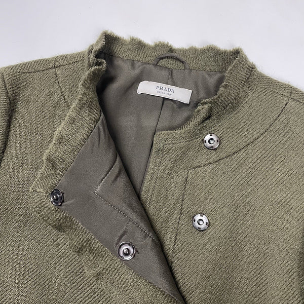 Prada Trench Coat 100% Wool, Size UK 8