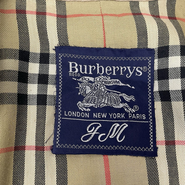 Vintage Burberry Nova Check Trench Coat, Size 50