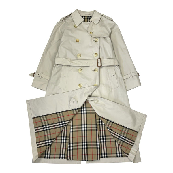Burberry Nova Check Trench Coat, Size UK 8 Petite