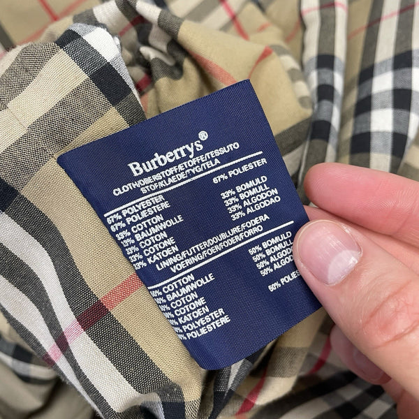 Vintage Burberrys Nova Check Trench, Size 50 Reg