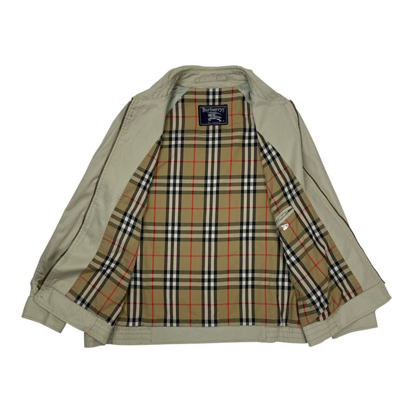 Vintage Burberry Nova Check Crest Harrington Jacket, Size Medium