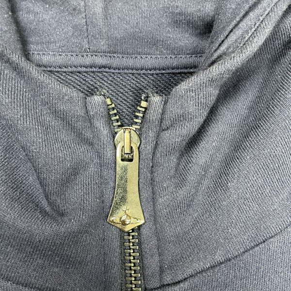 Vivienne Westwood Navy Full Zip Hoodie, Size Large