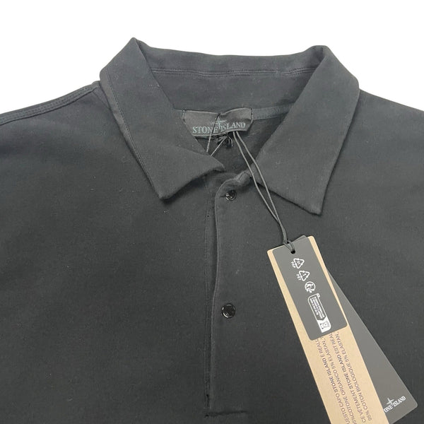 Stone Island Black Felpa Ghost Polo Brand New, Size XXL