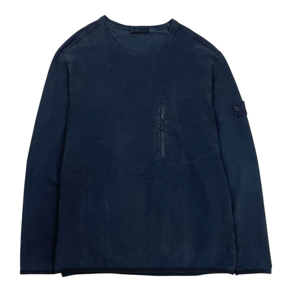 Stone Island Navy Ghost Pocket Sweatshirt, Size 3XL