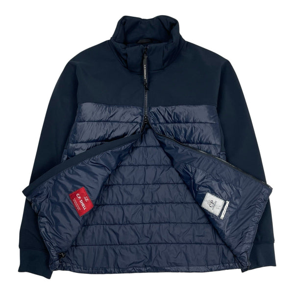 CP Company Mixed Soft Shell Goggle Puffer Jacket, Size XL